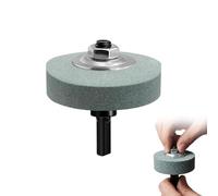 Rueda abrasiva 70 mm grano 100 para taladro, adaptador de pulido metal, piedra de molienda verde para acero inoxidable, desbarbado y acabado fino en taller y bricolaje