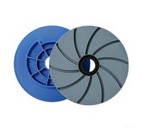 Rueda abrasiva de bloqueo de caracol de 6 pulgadas con borde biselado para almohadillas de pulido de suelos de concreto compatibles con varias máquinas automáticas de salpicaduras traseras (grano 1500