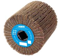 Rueda abrasiva satinador con laminas mixtas 100x100mm grano 60 Fervi RLM100/060C