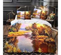 Rueda astrológica Funda de Edredón Impresión 3D 3 Piezas Microfibra Suave Cremallera Oculta con Fundas de Almohada Antialérgica Diseño Cósmico Místico Funda Edredon for jóvenes King（220x240cm）