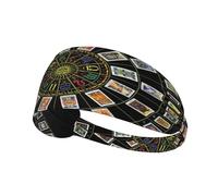 Rueda Astrológica Y Tarot Unisex Diadema Deportiva Comoda Diadema Transpirable Headband para Entrenamiento Gimnasio Ciclismo