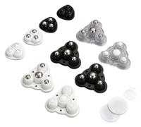 Rueda autoadhesiva de 360 grados, polea de bola adhesiva sin perforación, ruedas universales, 4 Uds. for contenedores de Base móvil for muebles(Steel Ball 4pcs)