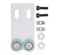 Rueda auxiliar de placa estrecha, rueda de alimentación de borde estrecho para máquina automática de bandas de borde, rodillo de soporte de PU y aluminio resistente al desgaste con (2)