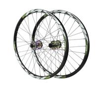 Rueda Bicicleta 24 Pulgadas Juego De Ruedas MTB 100/135mm Liberación Rápida Freno de Disco Llantas Mountain Bike para Teen Bujes Rodamiento Cassette 8-12 Velocidad