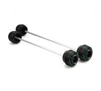 Rueda Brazo Oscilante Protector De Horquilla Delantera Y Trasera Motocicleta para para Ninja1100SX SE para Ninja 1100SX 1100 SX 2025 Deslizador Motocicleta Protector Eje(Verde,Delantero Trasero)