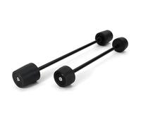 Rueda Brazo Oscilante Protector De Horquilla Delantera Y Trasera para Aprilia para Tuono V4 RR 2009-2022 Deslizador Cuadro Protección Anticaída Motocicleta Protector Eje(Negro)