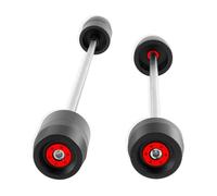 Rueda Brazo Oscilante Protector De Rueda Horquilla Delantera Trasera Motocicleta para Suzuki GSX-R600 GSX-R750 GSX-R1000 GSXR 600 750 1000 Deslizadores Motocicleta Protector Eje(Rojo)