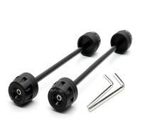 Rueda Brazo Oscilante Protector De Rueda Horquilla Delantera Y Trasera para Motocicleta para S1000RR S1000 RR M HP4 2010-2023 Deslizador Cuadro Motocicleta Protector Eje(Negro)