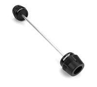 Rueda Brazo Oscilante Protector Horquilla Delantera Trasera Motocicleta para CFMOTO 450MT CF Moto 450 MT MT450 2024-2025 Deslizadores Chasis Anticaída Motocicleta Protector Eje(Negro,Trasero)