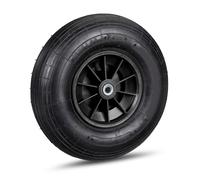 Rueda carretilla goma llanta de plástico 136 kg 32,5 cm rueda inflable