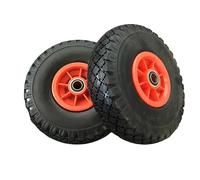 Rueda Carretilla Sacos Neumática de Aire Llanta plástico 20 mm. (2)