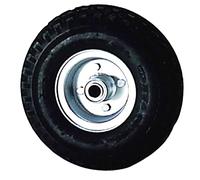 Rueda Carretilla Almacen/Sacos Neumática Llanta Galvanizada 20 mm.