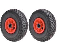 Rueda Carretilla Sacos Neumática llanta plástico 20 mm. (Paquete de 2)