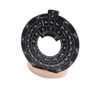 Rueda circular de quintas, herramienta de melodía de metal, rueda de acordes con soporte, herramienta de aprendizaje de teoría musical para músicos