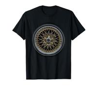 Rueda clásica de malla dorada - Llanta de radios vintage JDM Car Culture Camiseta
