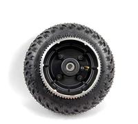 Rueda de 8 pulgadas de uso 200 x 50 pulgadas inflada con polea de 5 m, 72 dientes para monopatín de montaña (Negro)