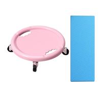 Rueda de abdominales, equipo de entrenamiento abdominal, rodillo de ejercicio giratorio de 360° , deslizador de núcleo con alfombrilla de rodilla, resistencia ajustable, 11.0 x 11.0 x 3.14 pulgadas