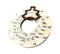Rueda De Acordes De Madera: Herramienta De Educación Musical, Disco De Melodía Para Compositores | Tabla De Referencia De Armonía De Madera Circular, Material Didáctico Profesional Giratorio De Teoría