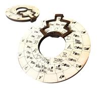 Rueda de acordes de música, quintas redondeadas, instrumento musical de rueda de acordes, aleación de aluminio con soporte de madera, herramienta de aprendizaje de teoría musical para músicos al