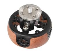 Rueda de Agarre Lateral de la Cámara, Rueda de Mano Ergonómica Redonda Ancha Compatible con M6 Rosette Rosca de 1/4 pulg. 3/8 pulg. para Cámara DSLR