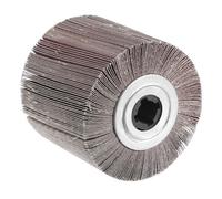 Rueda de aleta de grano 120x100x19mm 60-320, tela abrasiva, dibujo de alambre, tambor de pulido, rueda de lijado para acero inoxidable, 1 ud.(400)