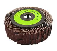 Rueda de aleta de tambor de lijado, 90 cuchillas, 100 mm de diámetro, vástago de 10 mm, modelo TJ113(JB-5), for pulido de metal y madera, 1 unidad(60grit)