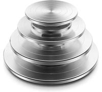 Rueda De Alfarería, Plato Giratorio Cerámica Aluminio 11/20/25/30 Cm, Arcilla for Bricolaje, for Pasteles Doble Cara(20cm)