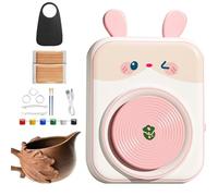 Rueda de alfarero para niños, juego de discos de alfarería para niños, juego de alfarería para niños, juego de alfarería para principiantes, juguetes educativos, pintura de cerámica, artesanía para