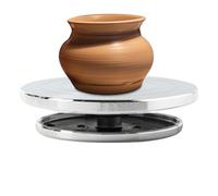 Rueda de alfarero | Plato giratorio de metal para decorar - Herramienta multifuncional para proyectos de arte en taller estudio y enseñanza