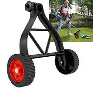 Rueda de apoyo del recortador, ruedas auxiliares para desbrozadora, rueda para cortabordes de 26 mm, ruedas para desbrozadora ajustables, ruedas cortacésped para cortacésped