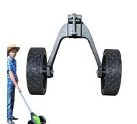 Rueda de apoyo para desbrozadora, ruedas auxiliares para desbrozadora, soporte auxiliar flexible y extraíble con ruedas rectas, rueda de apoyo reutilizable y estable para accesorios de desbrozadora