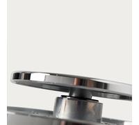 Rueda de bandas de cerámica - Mesa de escultura de aluminio de 20 cm, disco de decoración de cerámica, placa giratoria de arte resistente, base antideslizante | Plataforma de rotación de modelado de a