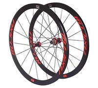 Rueda de Bicicleta 700c Juego de Ruedas de Bicicleta de Carretera Llanta de aleación de Doble Pared 40 mm V Freno QR 8-11 velocidades Cojinete Sellado(Rot)