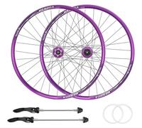 Rueda de bicicleta de montaña de 26/27,5 pulgadas AM/XC Offroad rueda delantera trasera 100/135 mm cierre rápido cassette de 7-11 velocidades llanta de doble capa de aleación de aluminio,26inch