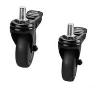 Rueda de bloqueo de 3 pulgadas para parrilla Louisiana para navegador 850 Austin XL 820 Pro Series 1100 Soporte resistente Movilidad suave Bloqueo seguro Negro Fácil de instalar Uso al aire libre Una