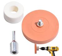 Rueda de borrador de calcomanías, herramienta de eliminación de calcomanías, 4 pulgadas de diámetro, kit de herramientas de rueda | Borrador profesional de rayas y gráficos para limpieza de