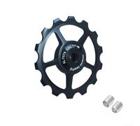 Rueda de cambio trasera de aleación de aluminio con rodamiento de cerámica 11T-17T, polea de bicicleta ligera con diseño sellado impermeable a prueba de polvo para carretera o (negro14T)