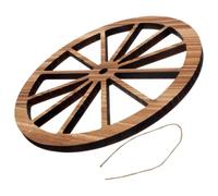 Rueda de Carro de Madera para Pared, Decoración Rústica Vintage | Marrón, Estilo Farmhouse, para Interiores Temáticos del Oeste y Zonas de Jardín