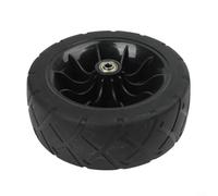 Rueda de carro resistente de 8 pulgadas 200x70mm neumático de goma silencioso para carrito plegable de camping y carrito de jardín, carga de 200 kg, negro