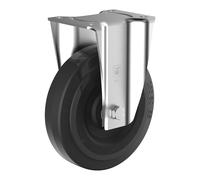 Rueda de caucho macizo elástico sobre llanta de acero Wicke, Ø x anchura de rueda 200 x 50 mm