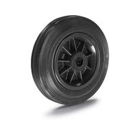 Rueda de caucho macizo sobre llanta de plástico Proroll, rodamiento de rodillos