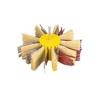 Rueda De Cepillo De Pulido De Alambre Abrasivo, Sisal Y Tela De Esmeril De 6" Para Carpintería,Grano 320