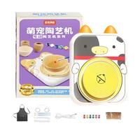 Rueda de cerámica para niños - Centrifugadora eléctrica, herramienta de alfarería creativa, kit de fabricación de arte | Kit de fabricación de arte para escenarios de todas las edades, aulas, taller