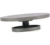 Rueda De Cerámica, Plato Giratorio Bandas for Esculpir Accesorio Herramienta Versátil Y Resistente Construcción Metal Con Rodamiento for Pulverización Pintura(Gray 10cm)
