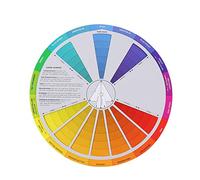 Rueda de Color, Tabla de Mezcla de Colores para Artistas de Pintura de Tatuajes para Tablero de Mezcla de Maquillaje, Guía de Colores Mixtos, Colores Circulares para Guía Cromática, Mezclar Colores