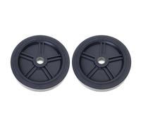 Rueda de compresor de aire, paquete de 2 rodillos silenciosos de durabilidad, agujero de montaje de 20 mm, ruedas resistentes, accesorios de movilidad, rueda de compresor de aire