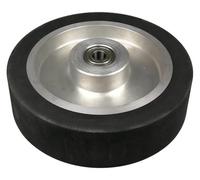 Rueda de contacto de caucho sólido de 200 x 38 mm for lijadora de banda(B 12.7mm installed)