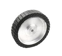Rueda de contacto de goma centrífuga de 250 * 50 mm 10 '' Rueda expansora para lijar bandas en amoladora de motor, solo 10 bandas