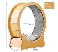 Rueda de Correr Para Gatos Cinta de correr de madera for gatos, tablero de fibra alto, rodillo silencioso, ejercicio, Fitness, sin trampa, marco de escalada for gatos, juguetes for el hogar y el inter