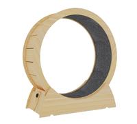 Rueda de Ejercicio de Madera para Gatos de Interior, Almohadillas Antideslizantes, Juguete Estimulante para Gatos nobleza
